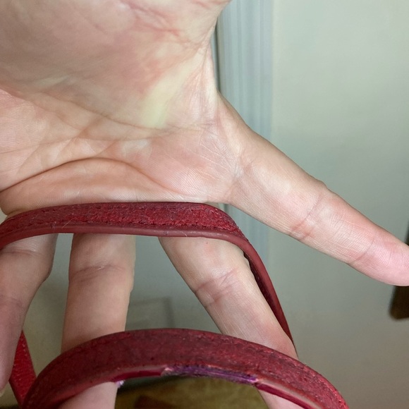 COACH MINI CITY ZIP TOTE PURSE F22967 Red - Picture 10 of 10